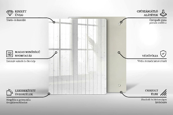 Glas Herdabdeckplatte Feiertagsfrüchte