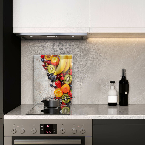 Glas Herdabdeckplatte Feiertagsfrüchte