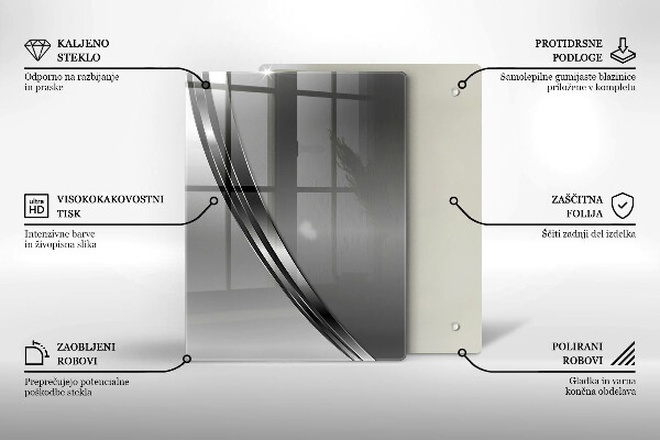 Glas Herdabdeckplatte Bunte Früchte