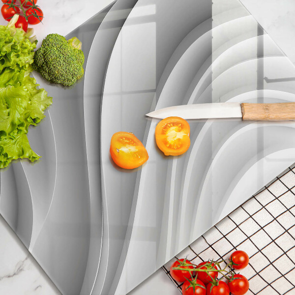 Glas Herdabdeckplatte Geometrische Linien