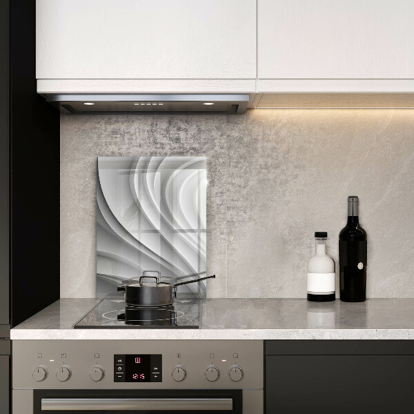 Glas Herdabdeckplatte Geometrische Linien