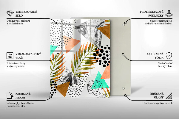 Glas Herdabdeckplatte Blauer und goldener Marmor