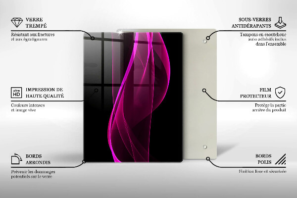 Glas Herdabdeckplatte Italienische Zutaten und Gewürze