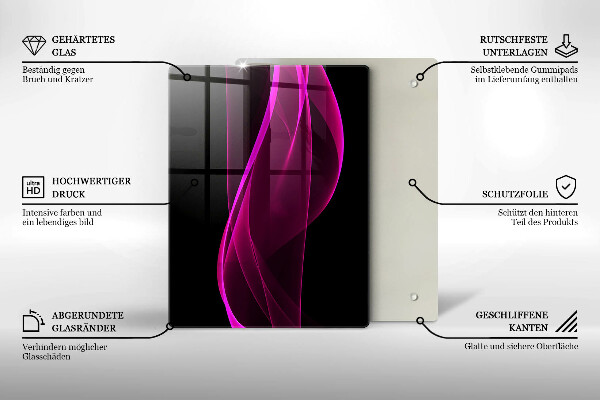 Glas Herdabdeckplatte Italienische Zutaten und Gewürze