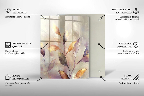 Glas Herdabdeckplatte Gemüse auf dem Tisch