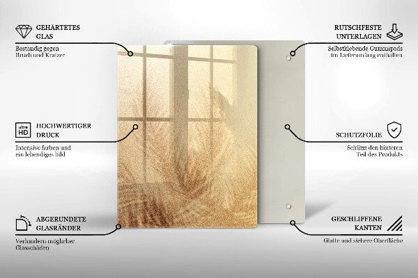 Glas Herdabdeckplatte Nüsse auf weißem Hintergrund