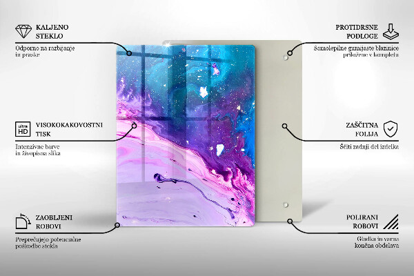 Glas Herdabdeckplatte Grünes Obst und Gemüse