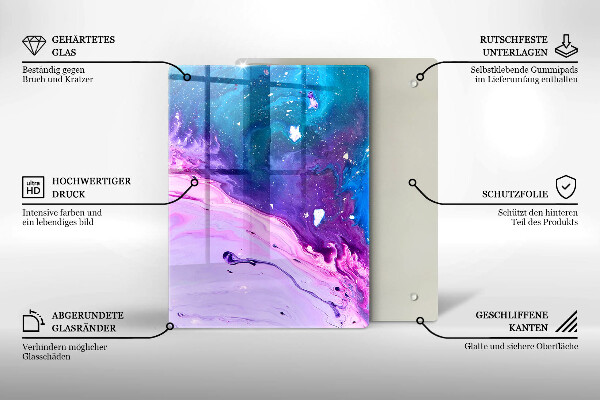 Glas Herdabdeckplatte Grünes Obst und Gemüse