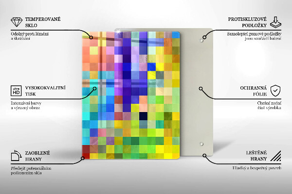 Glas Herdabdeckplatte Monstera hinterlässt Illustration