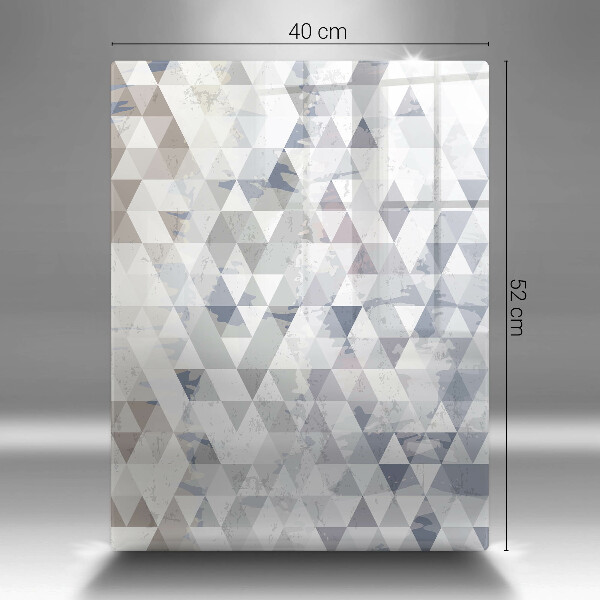 Glas Ceranfeldabdeckung Spritzschutz Dreiecksmuster