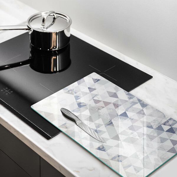 Glas Ceranfeldabdeckung Spritzschutz Dreiecksmuster