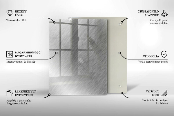 Glas Ceranfeldabdeckung Spritzschutz Dreiecksmuster
