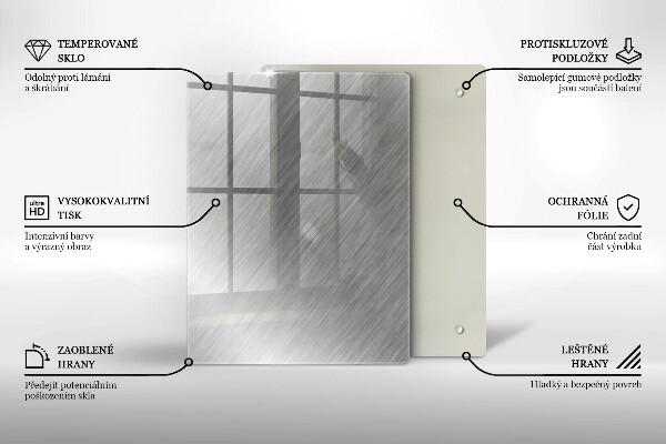 Glas Ceranfeldabdeckung Spritzschutz Dreiecksmuster