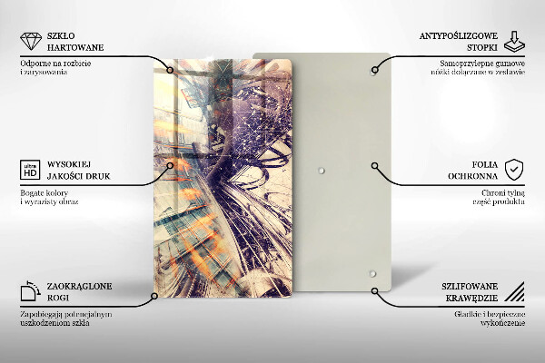 Glas Herdabdeckplatte Moderne Komposition