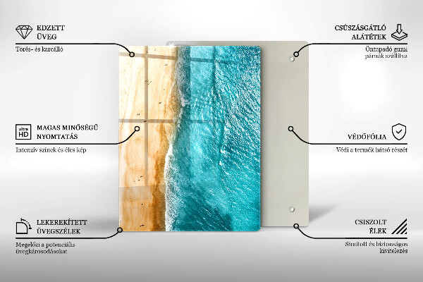 Glas Herdabdeckplatte Moderne Komposition