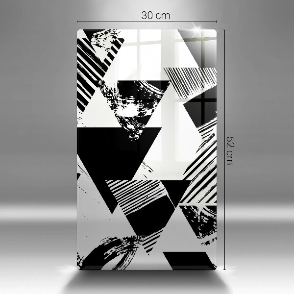 Glas Herdabdeckplatte Geometrische Dreiecke
