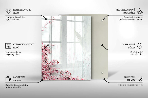 Glas Ceranfeldabdeckung Spritzschutz Vogelfedern