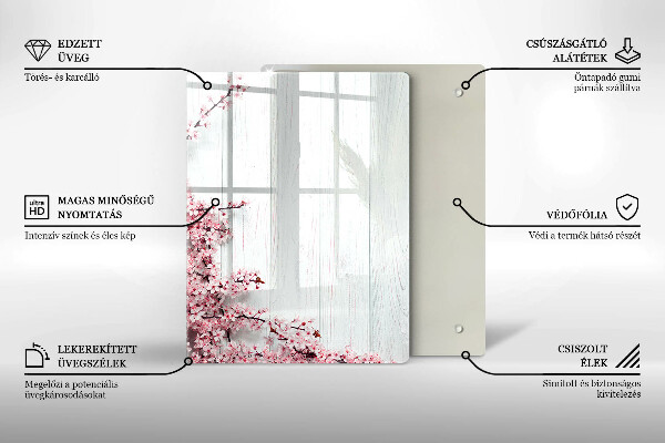 Glas Ceranfeldabdeckung Spritzschutz Vogelfedern