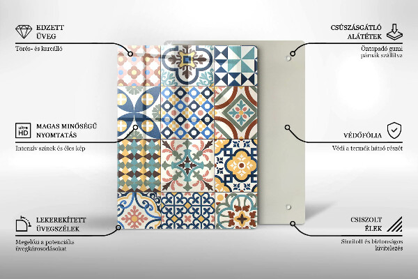 Glas Ceranfeldabdeckung Spritzschutz Zarter weißer Marmor