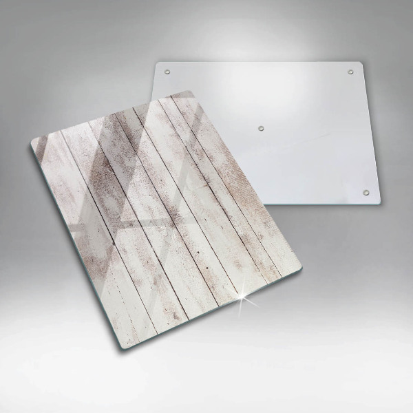 Glas Ceranfeldabdeckung Spritzschutz Alte Holzbretter