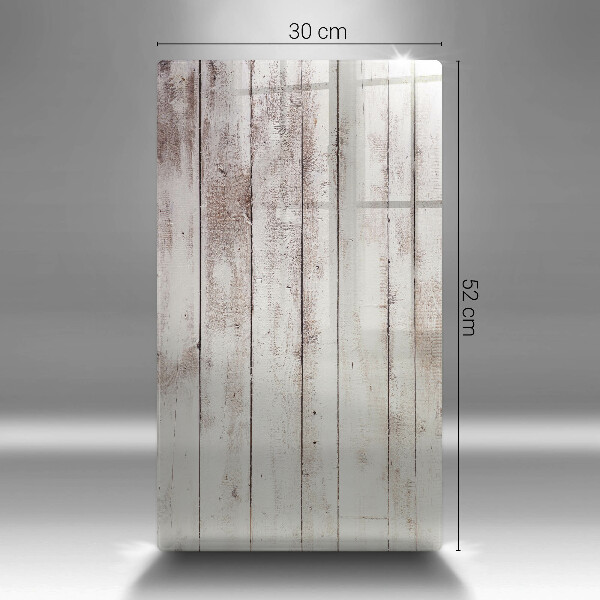 Glas Ceranfeldabdeckung Spritzschutz Alte Holzbretter