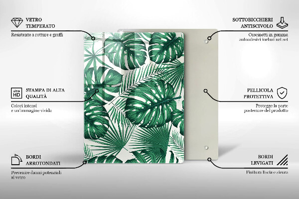 Glas Herdabdeckplatte Betonstruktur