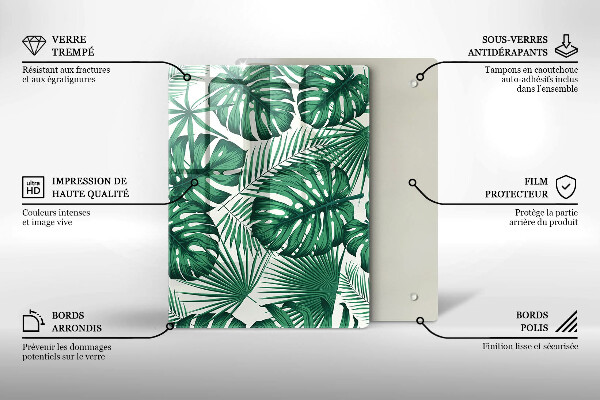 Glas Herdabdeckplatte Betonstruktur