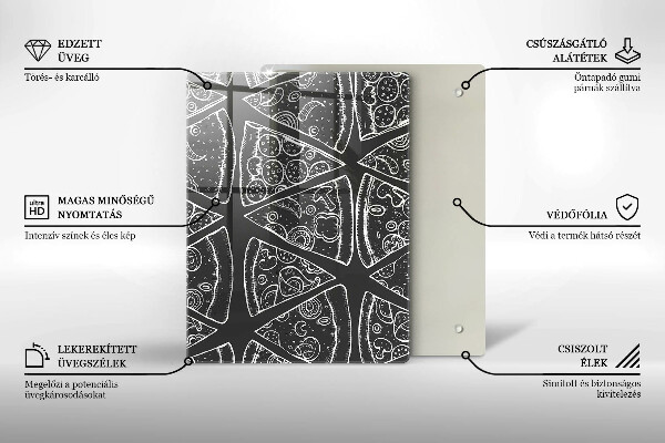 Glas Herdabdeckplatte Elegante Abstraktion