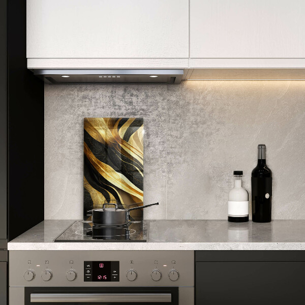 Glas Herdabdeckplatte Elegante Abstraktion