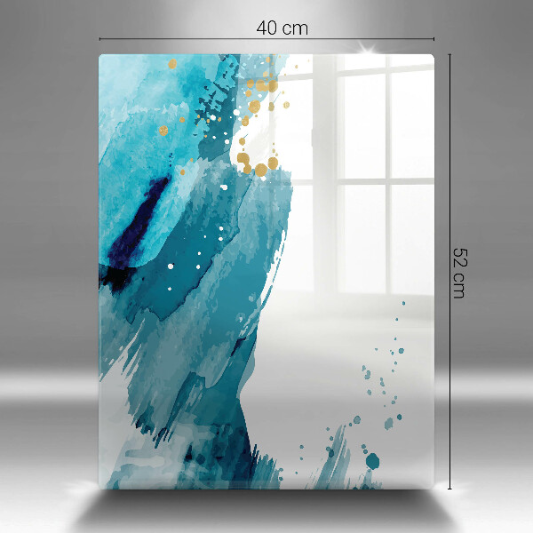 Glas Herdabdeckplatte Blaue Flecken