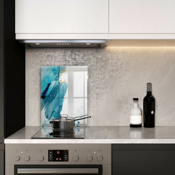 Glas Herdabdeckplatte Blaue Flecken