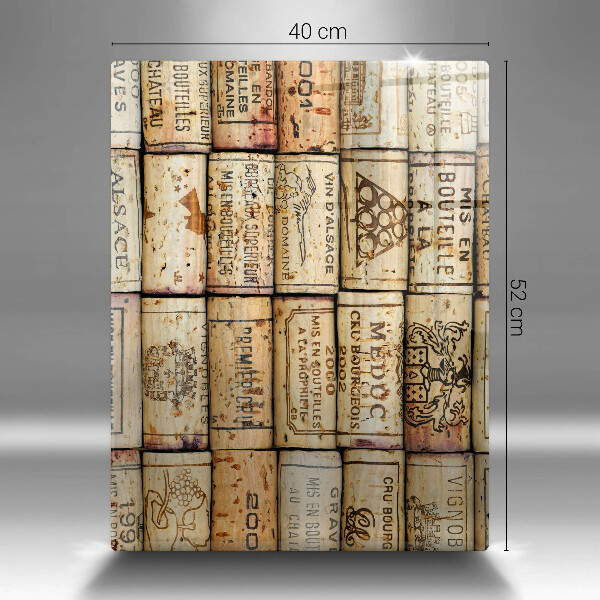 Glas Ceranfeldabdeckung Spritzschutz Alte Weinkorken