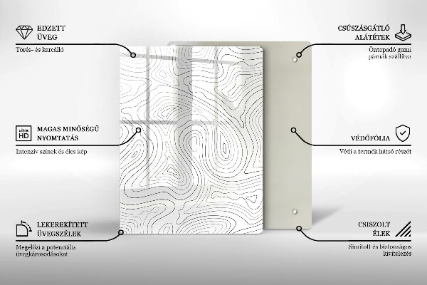 Glas Ceranfeldabdeckung Spritzschutz Alte Weinkorken