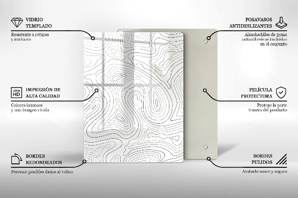 Glas Ceranfeldabdeckung Spritzschutz Alte Weinkorken