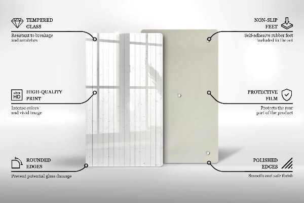 Glas Herdabdeckplatte Moderne helle Tafeln