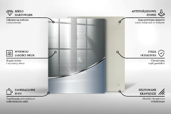 Glas Herdabdeckplatte Moderne helle Tafeln