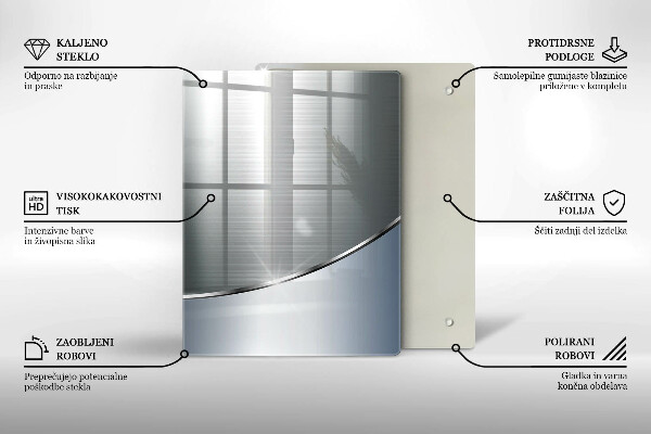 Glas Herdabdeckplatte Moderne helle Tafeln