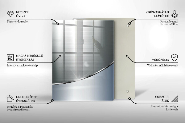 Glas Herdabdeckplatte Moderne helle Tafeln