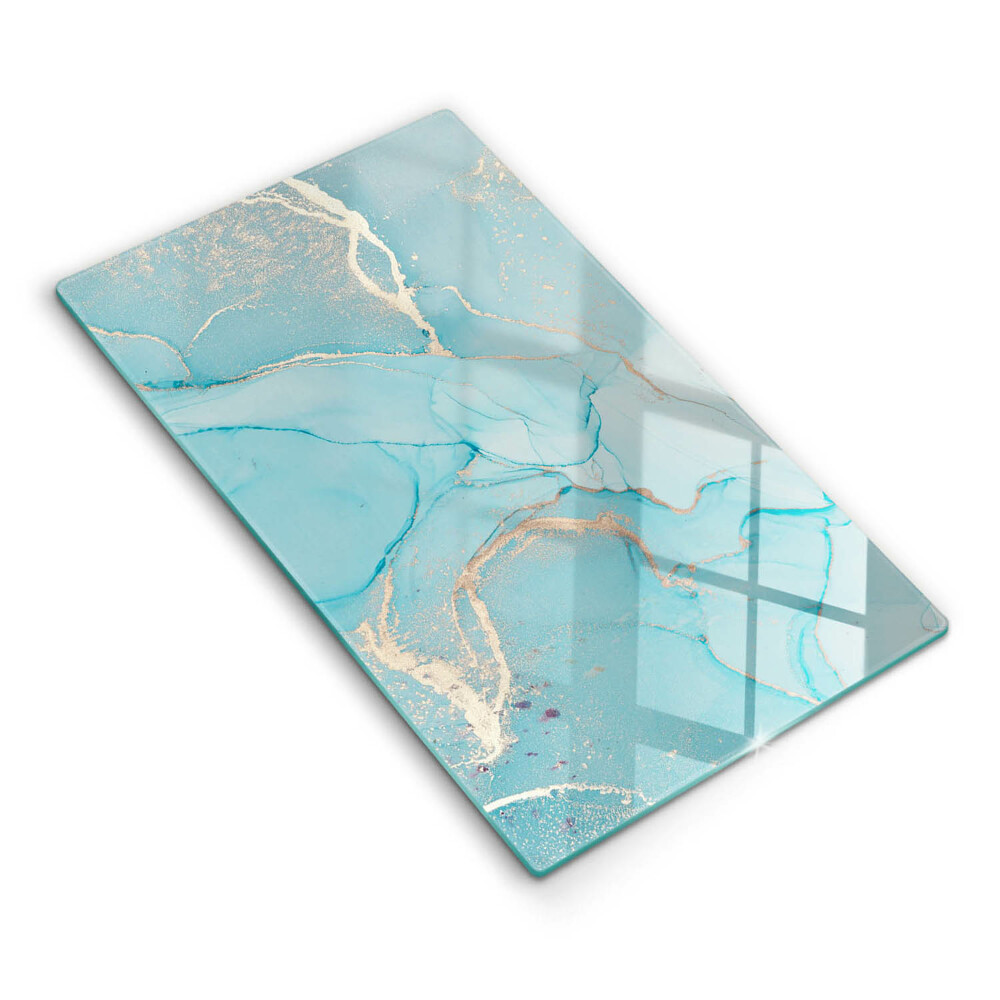 Glas Herdabdeckplatte Steinabstraktion