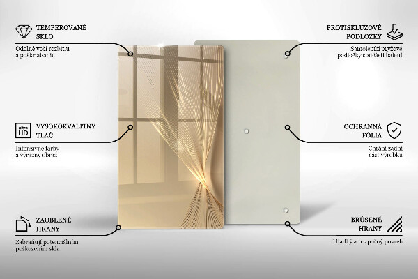 Glas Herdabdeckplatte Moderne Abstraktion