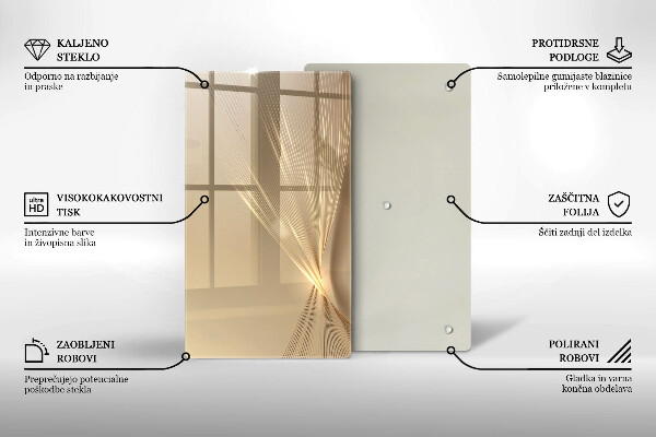 Glas Herdabdeckplatte Moderne Abstraktion