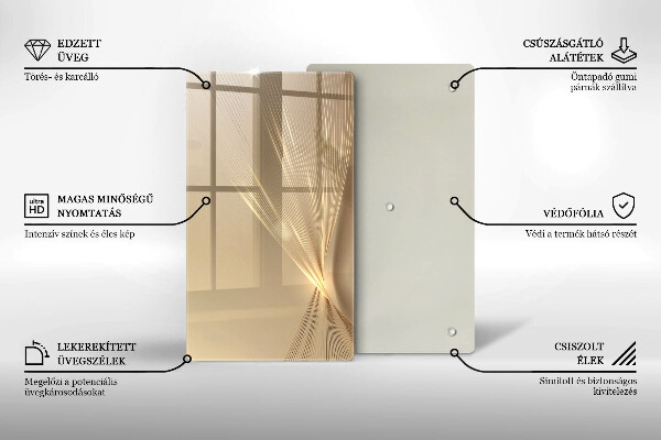 Glas Herdabdeckplatte Moderne Abstraktion