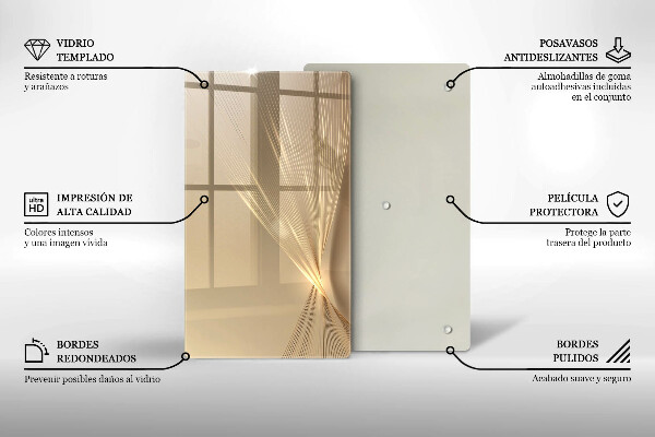 Glas Herdabdeckplatte Moderne Abstraktion