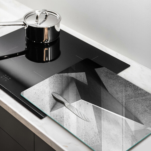 Glas Ceranfeldabdeckung Spritzschutz Konkrete Abstraktion