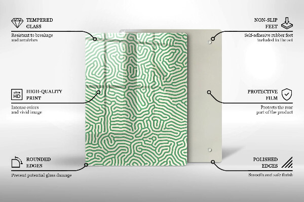 Glas Ceranfeldabdeckung Spritzschutz Naturbambus