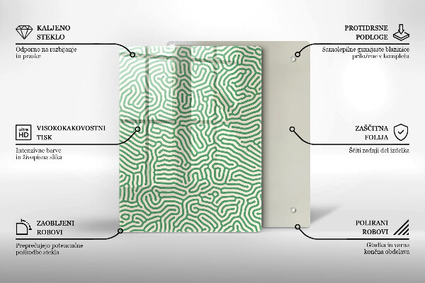 Glas Ceranfeldabdeckung Spritzschutz Naturbambus