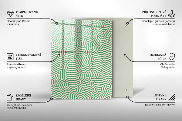 Glas Ceranfeldabdeckung Spritzschutz Naturbambus