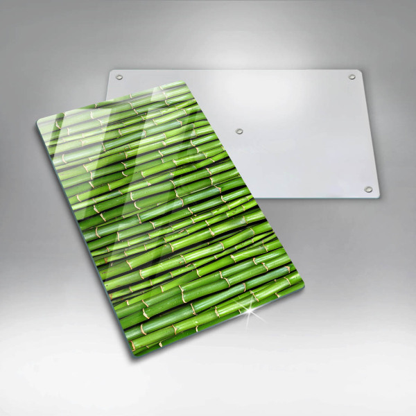 Glas Ceranfeldabdeckung Spritzschutz Naturbambus