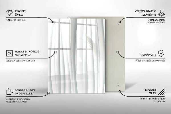 Glas Ceranfeldabdeckung Spritzschutz Monstera geht