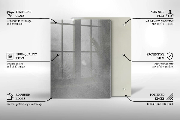 Glas Ceranfeldabdeckung Spritzschutz Naturmoospflanze